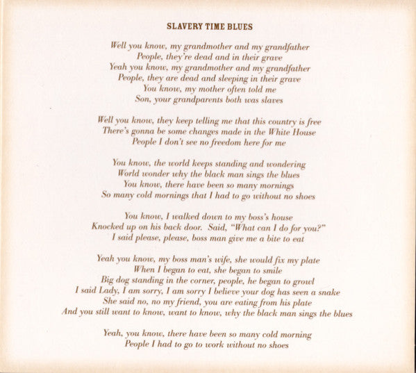Various : Music Maker. Slavery, Prison, Women, God And...Whiskey (CD, Album, Comp)