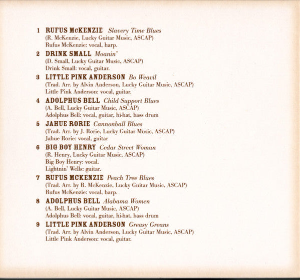 Various : Music Maker. Slavery, Prison, Women, God And...Whiskey (CD, Album, Comp)
