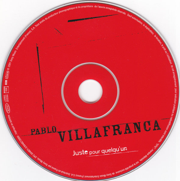 Pablo Villafranca : Juste Pour Quelqu'un (CD, Album)