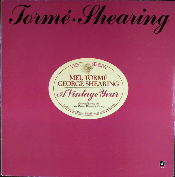 Mel Tormé, George Shearing : A Vintage Year (LP, Album)