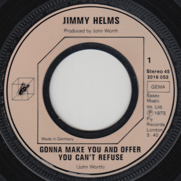 Jimmy Helms : Gonna Make You An Offer You Can't Refuse (7", Single)