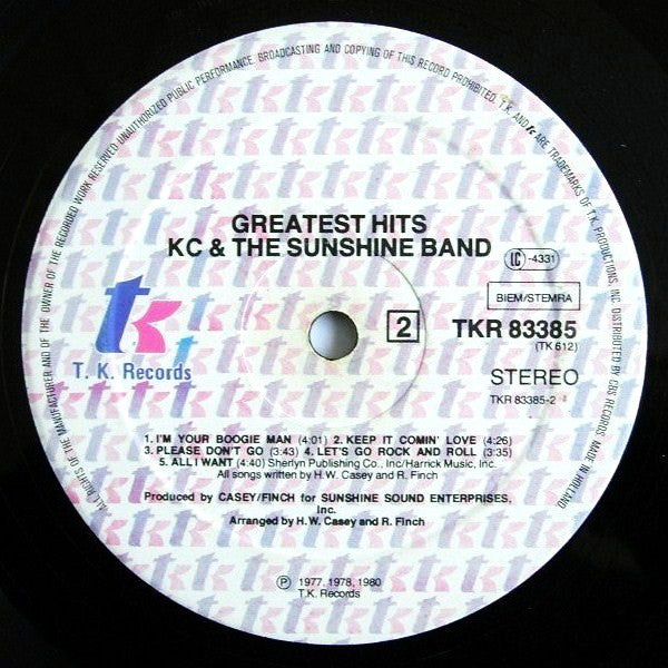 KC & The Sunshine Band : Greatest Hits (LP, Comp)
