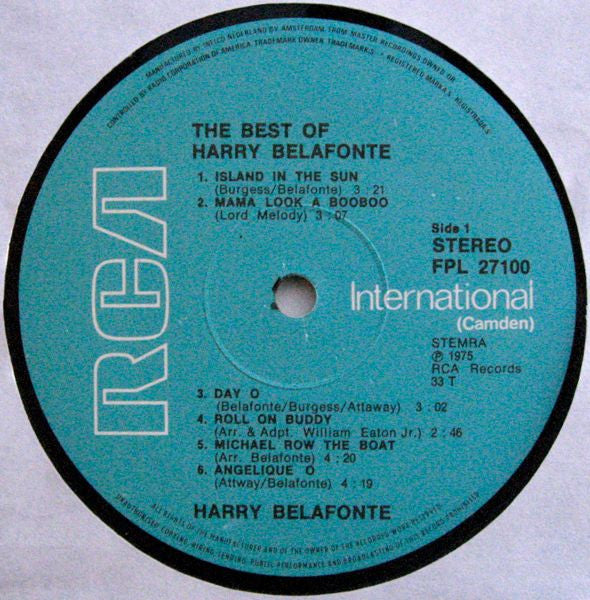 Harry Belafonte : The Best Of Harry Belafonte (2xLP, Comp, Gat)