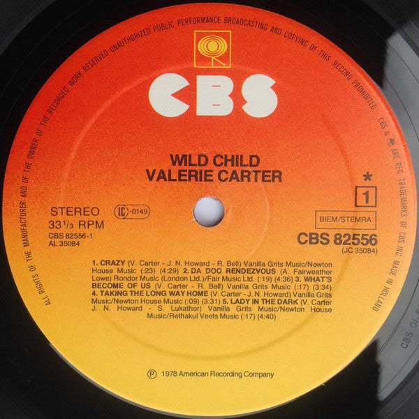 Valerie Carter : Wild Child (LP, Album)