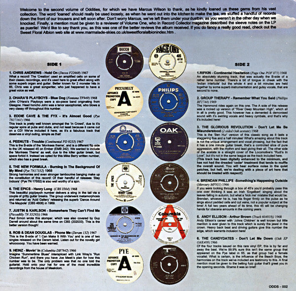Various : Oddities Volume Two (LP, Comp, Unofficial + 7", S/Sided)