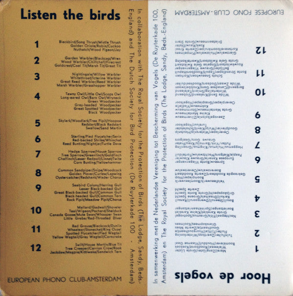 John Kirby (4) : Listen The Birds 10 = Hoor De Vogels 10 (7", EP, Gat)