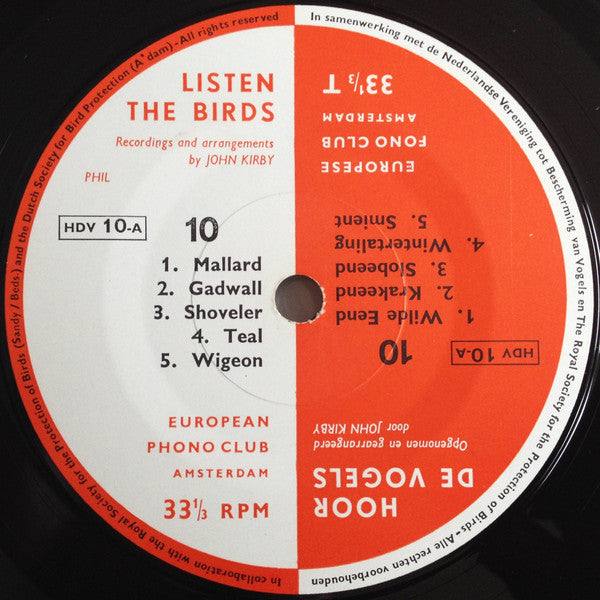 John Kirby (4) : Listen The Birds 10 = Hoor De Vogels 10 (7", EP, Gat)