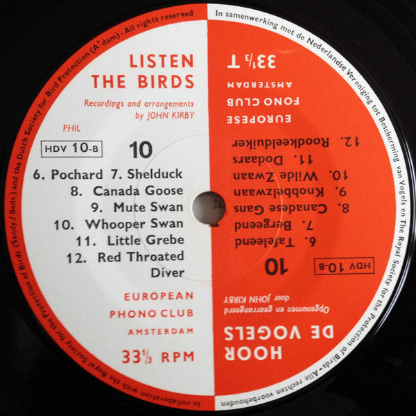 John Kirby (4) : Listen The Birds 10 = Hoor De Vogels 10 (7", EP, Gat)