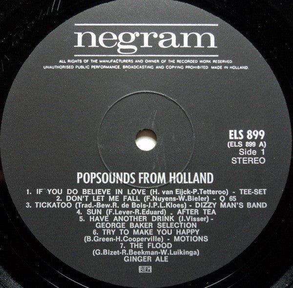 Various : Popsounds From Holland (LP, Comp)