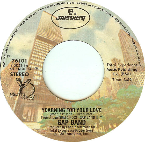 The Gap Band : Yearning For Your Love / When I Look In Your Eyes (7", Single)