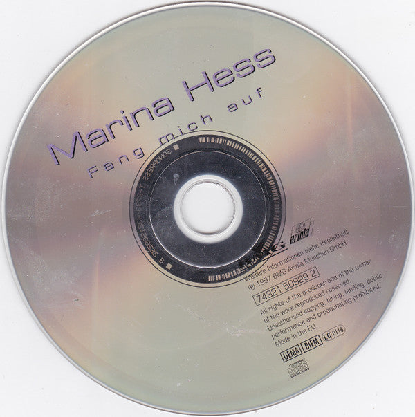 Marina Hess : Fang Mich Auf (CD)