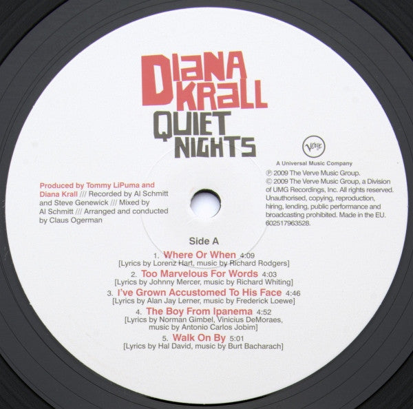 Diana Krall : Quiet Nights (LP, Album, 180)