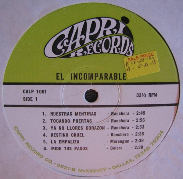 Alfonso Ramos Y Su Orquesta : El Incomparable (LP, Album)