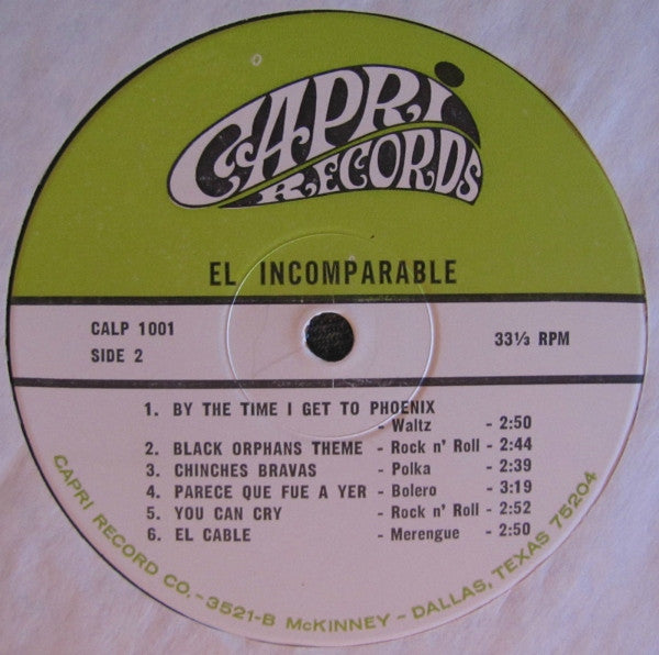 Alfonso Ramos Y Su Orquesta : El Incomparable (LP, Album)