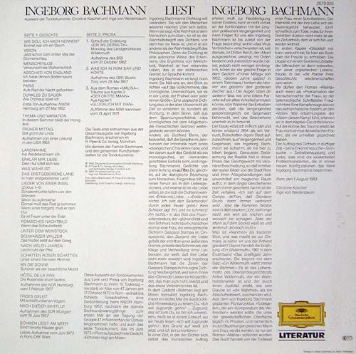 Ingeborg Bachmann : Liest Ingeborg Bachmann (LP, Comp)