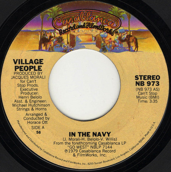 Village People : In The Navy (7", Single, Styrene, 56 )