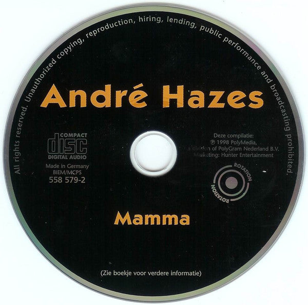 André Hazes : Mamma (CD, Comp)
