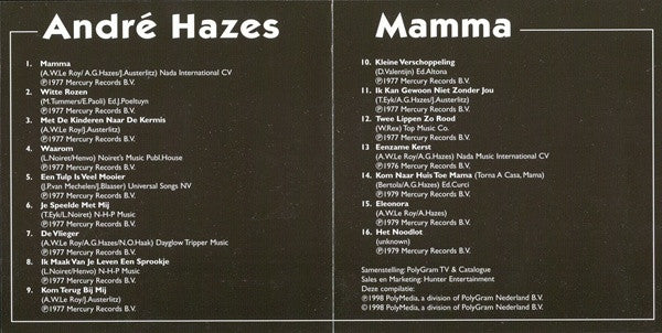 André Hazes : Mamma (CD, Comp)