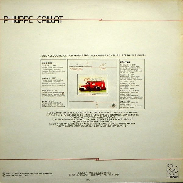 Philippe Caillat : Fire Brigade (LP, Album)