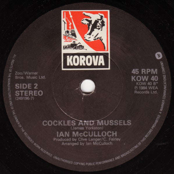 Ian McCulloch : September Song (7", Single, Pap)