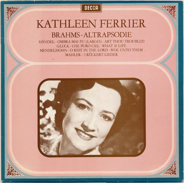 Johannes Brahms, Kathleen Ferrier : Altrapsodie (LP, Comp, Mono)