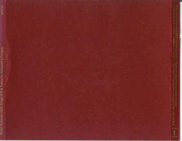 Brian Evenson With Xingu Hill & Tamarin : Altmann's Tongue (CD, Album)