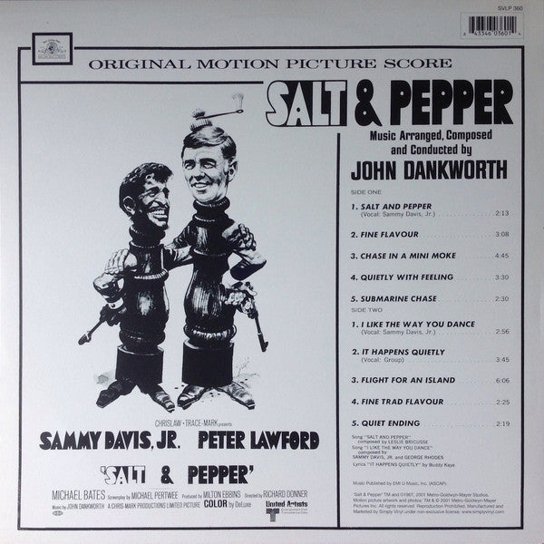 John Dankworth : Salt & Pepper (Original Motion Picture Score) (LP, Album, RE, 180)