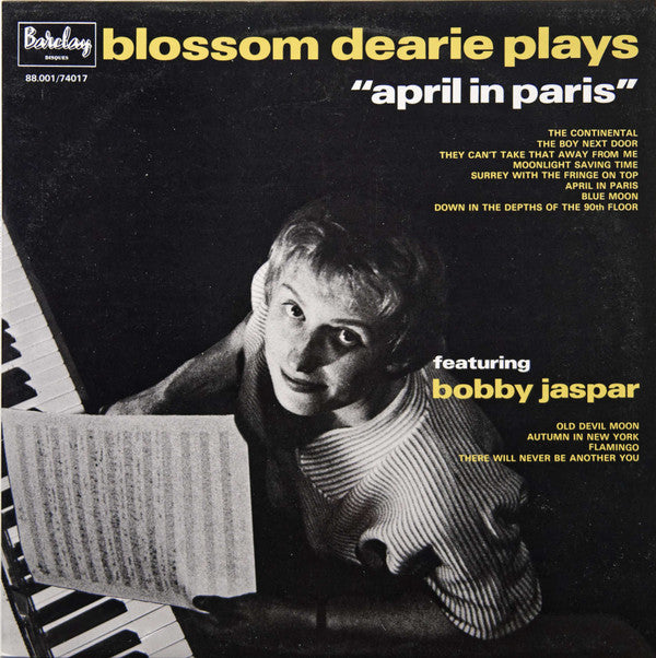 Blossom Dearie Featuring Bobby Jaspar : Blossom Dearie Plays "April In Paris" (LP, Album)