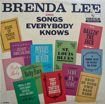 Brenda Lee : Brenda Lee Sings Songs Everybody Knows (LP, Album, Mono, RE)