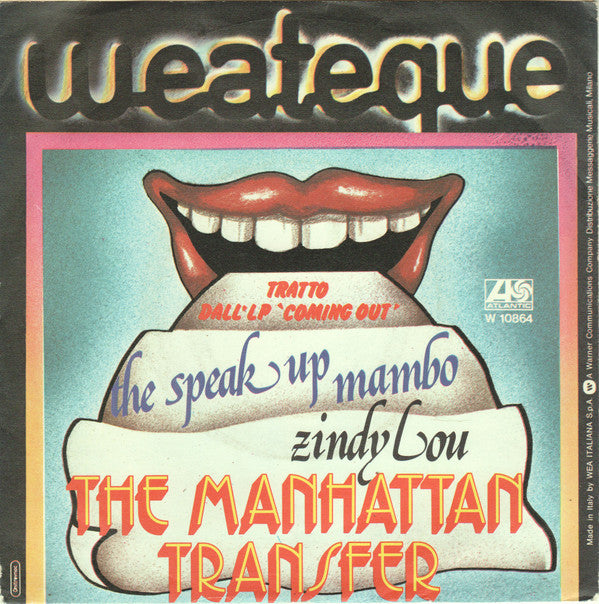 The Manhattan Transfer : The Speak Up Mambo (7")