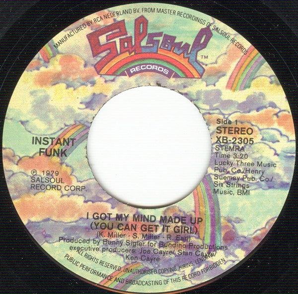 Instant Funk : I Got My Mind Made Up (You Can Get It Girl)  (7", Single)