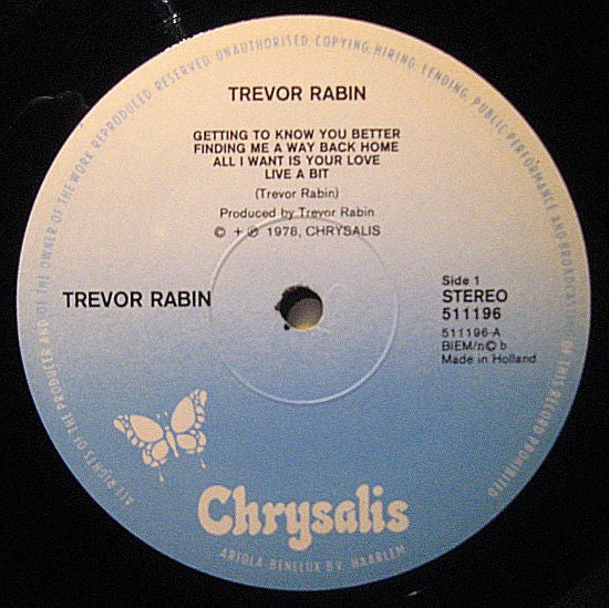 Trevor Rabin : Trevor Rabin (LP, Album)
