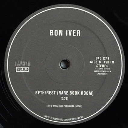 Bon Iver : Beth / Rest (12", Single)