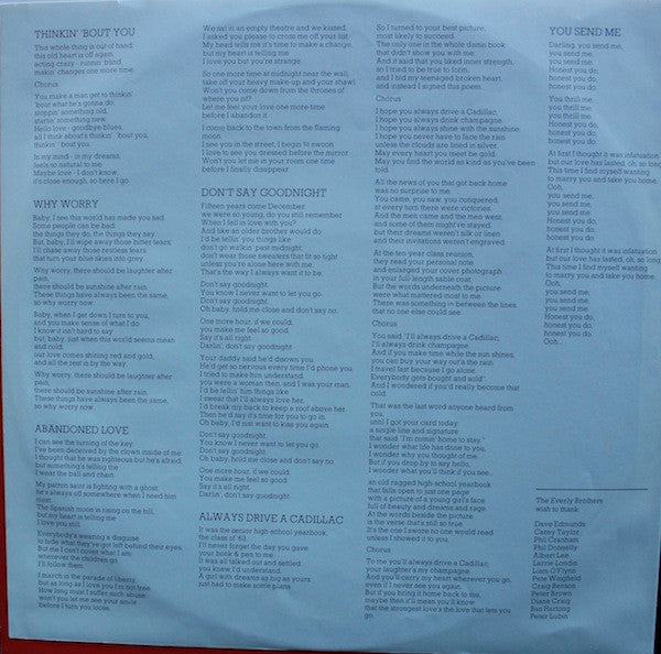 Everly Brothers : Born Yesterday (LP, Album)