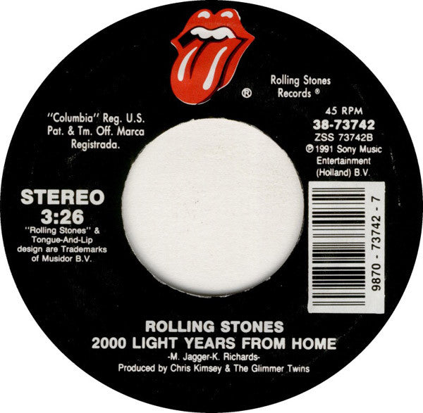 The Rolling Stones : Highwire (7", Single, Car)