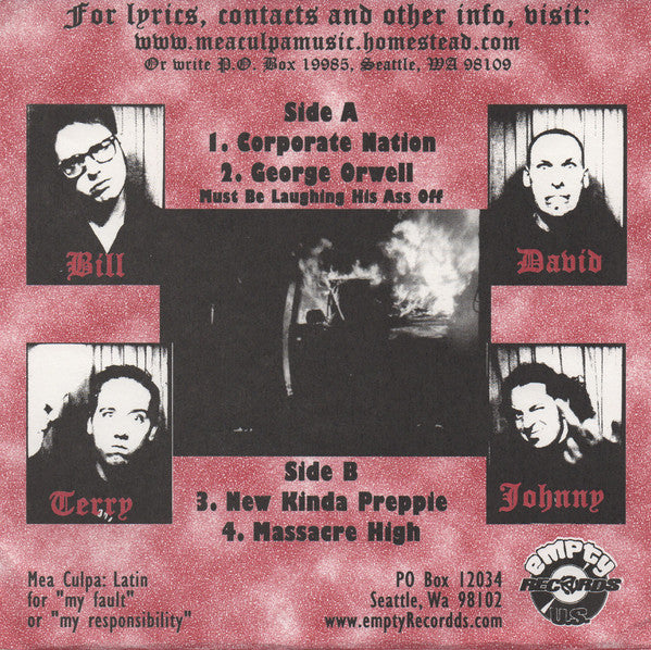 Mea Culpa (4) : Corporate Nation (7", EP)