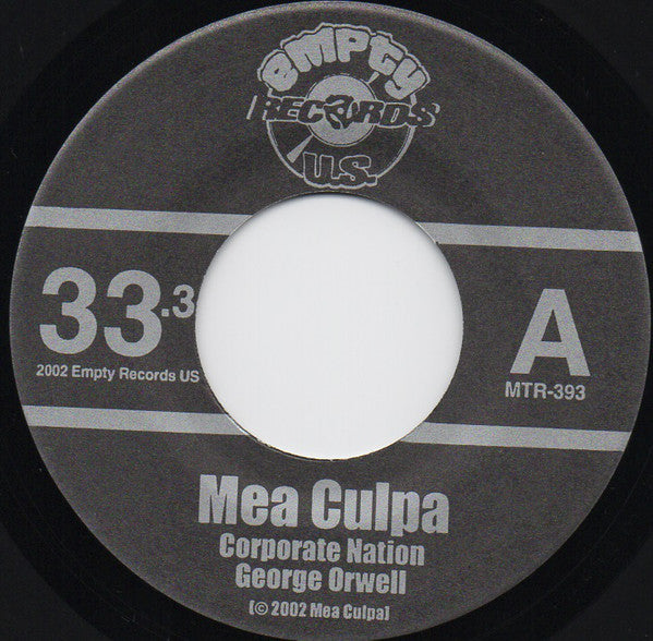 Mea Culpa (4) : Corporate Nation (7", EP)