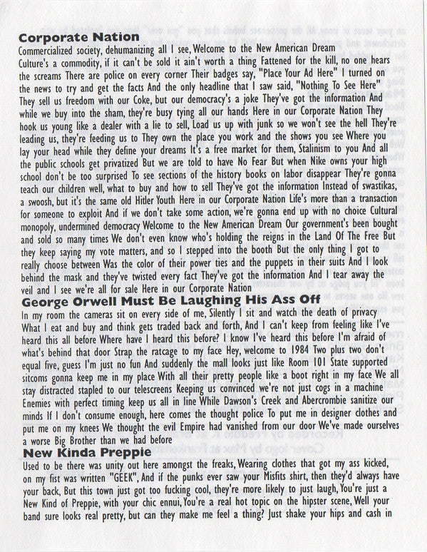 Mea Culpa (4) : Corporate Nation (7", EP)