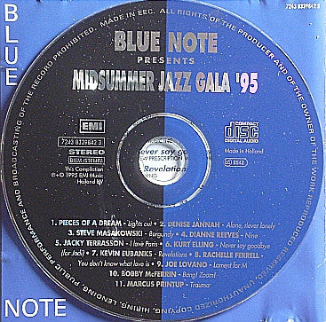 Various : Blue Note Presents Midsummer Jazz Gala '95 (CD, Comp)