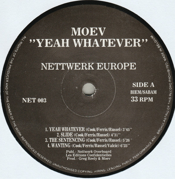 Moev : Yeah Whatever (LP, Album)