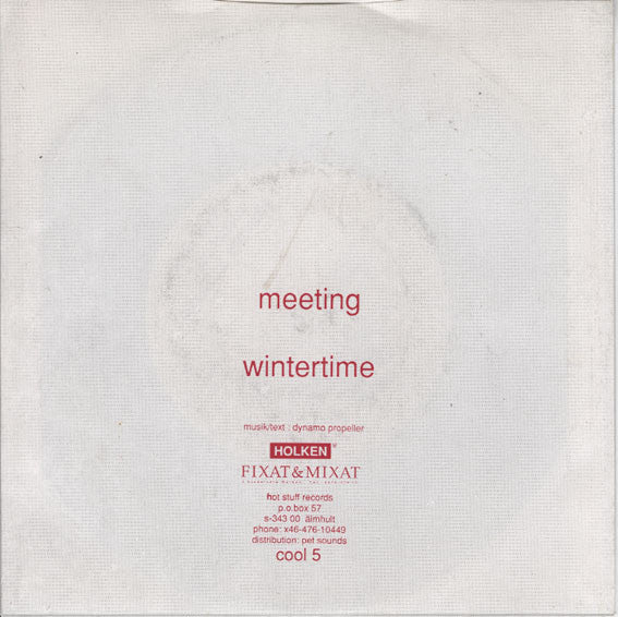 Dynamo Propeller : Meeting (7", Single)