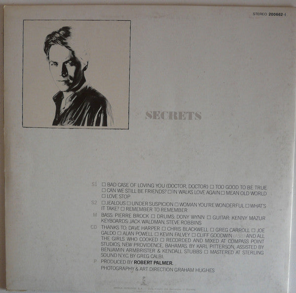 Robert Palmer : Secrets (LP, Album)