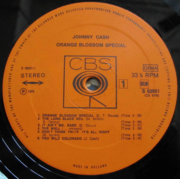 Johnny Cash : Orange Blossom Special (LP, Album)