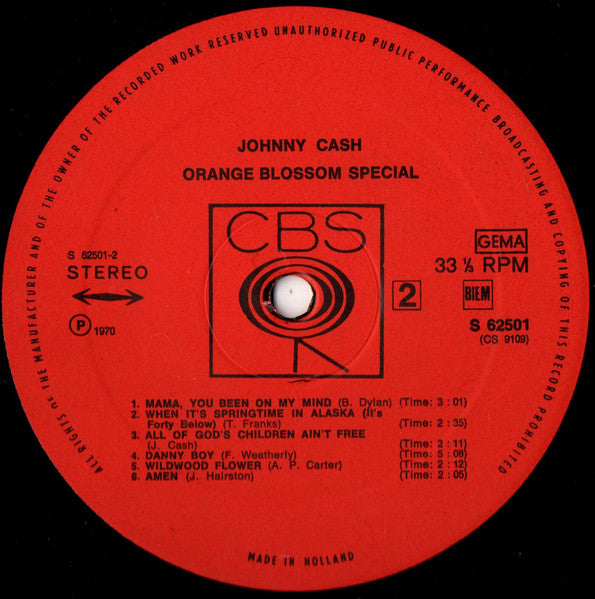 Johnny Cash : Orange Blossom Special (LP, Album)