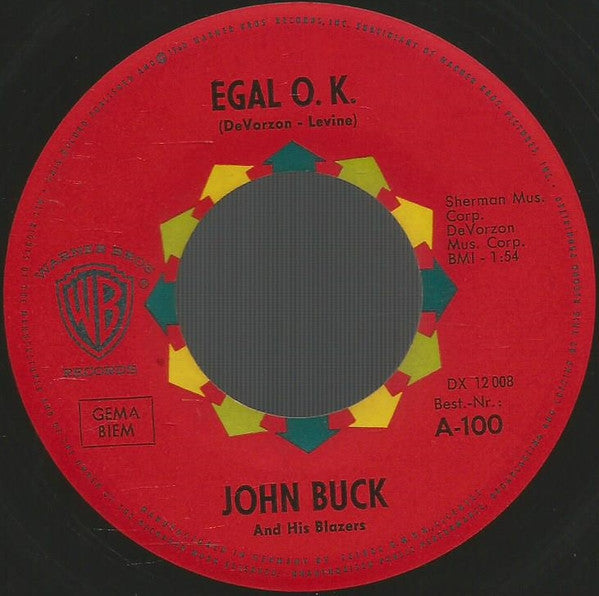 John Buck And His Blazers : Last Dance / Egal O.K. (7", Single)