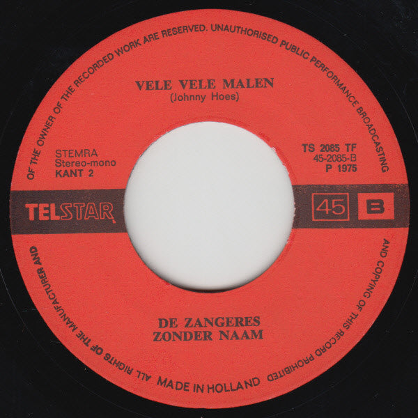 De Zangeres Zonder Naam* : Keetje Tippel (7", Single)