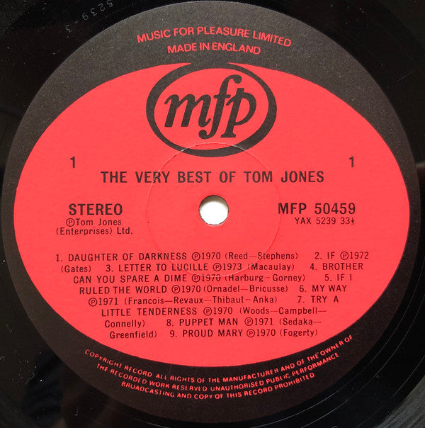 Tom Jones : The Very Best Of (LP, Comp)
