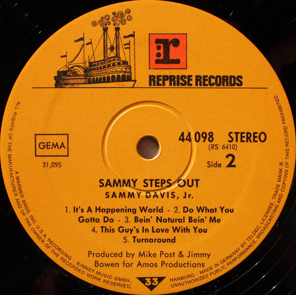 Sammy Davis Jr. : Sammy Steps Out (LP)