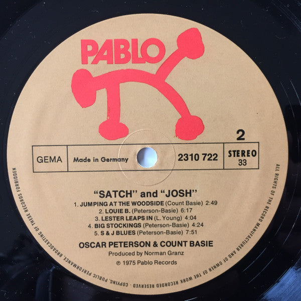 Oscar Peterson And Count Basie : "Satch" And "Josh" (LP, Album)
