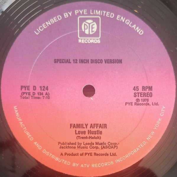 Family Affair : Love Hustle (12")